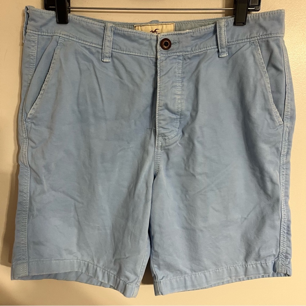 Men’s Hollister Epic‎ Flex Classic Fit Shorts In Light Blue Size 33